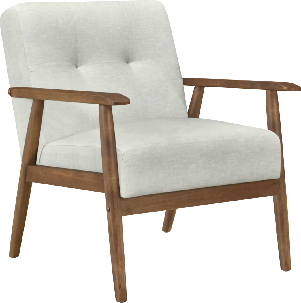 Balenan White Accent Chair - Thumbnail - Image 1