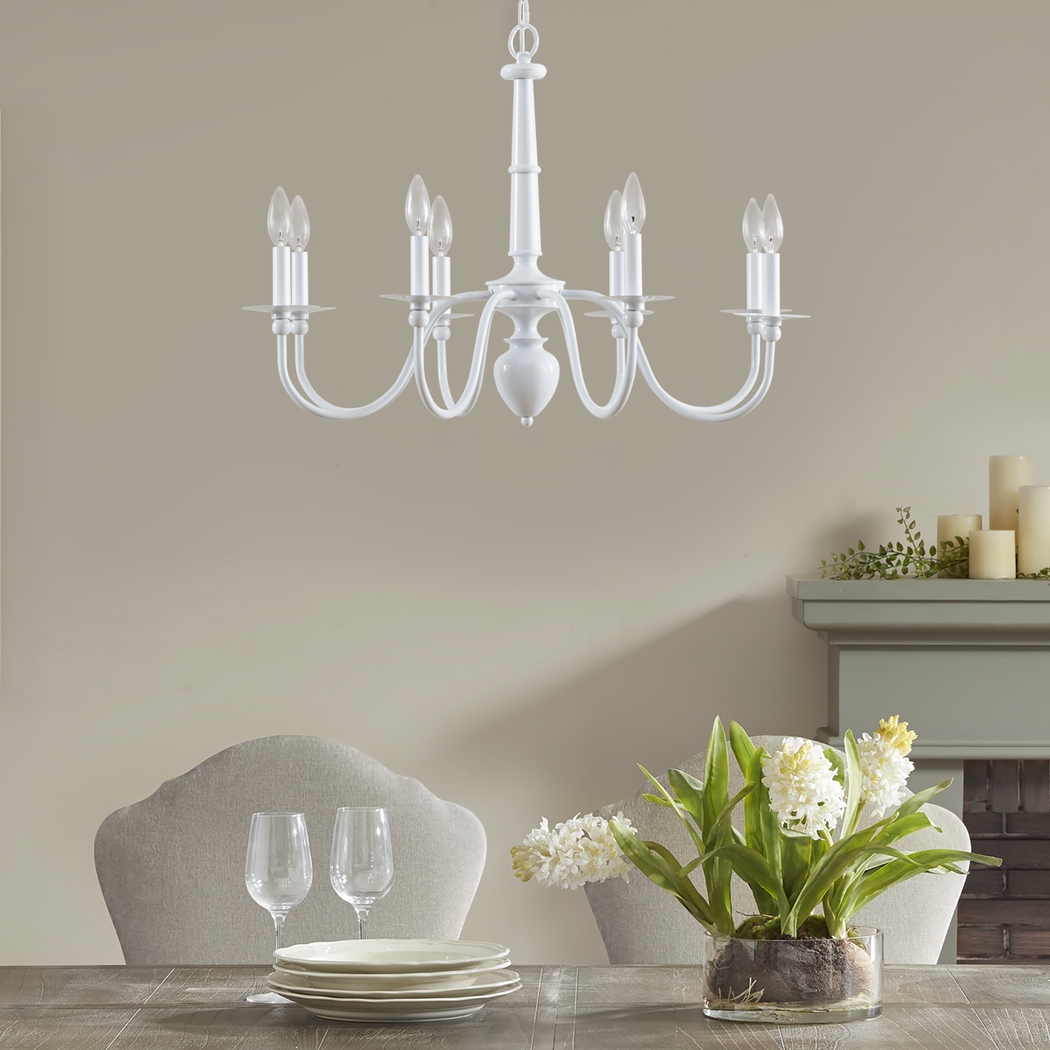 Balfour Oaks White Chandelier - Thumbnail - Image 2