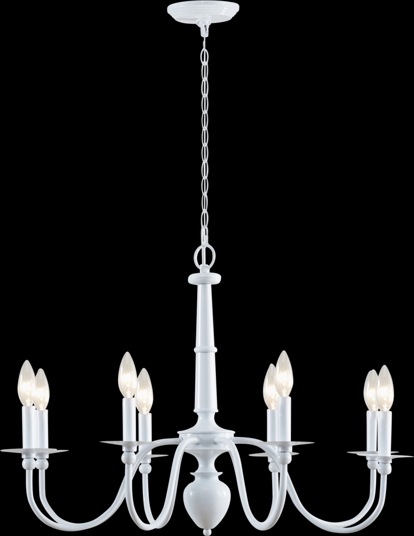 Balfour Oaks White Chandelier - Thumbnail - Image 3