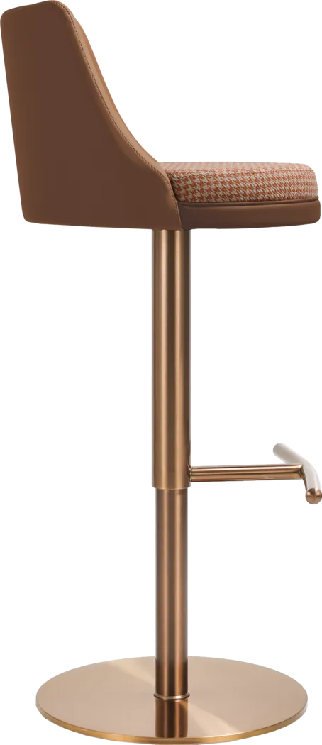 Balgreen Brown Swivel Barstool - Thumbnail - Image 5