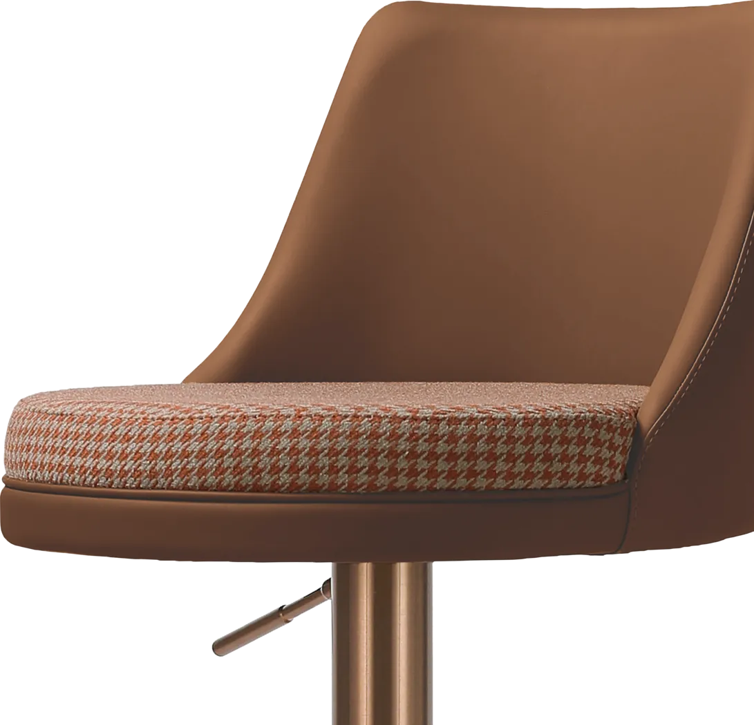 Balgreen Brown Swivel Barstool - Thumbnail - Image 6