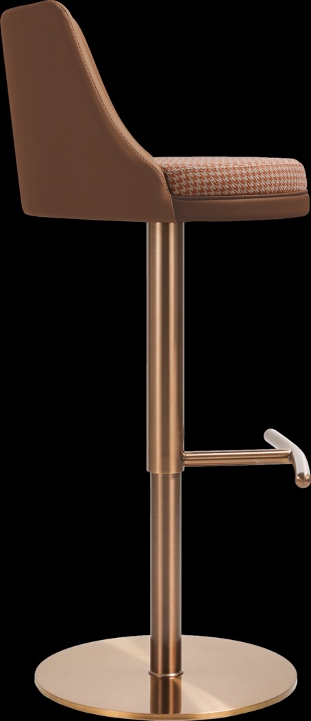 Balgreen Brown Swivel Barstool - Thumbnail - Image 5