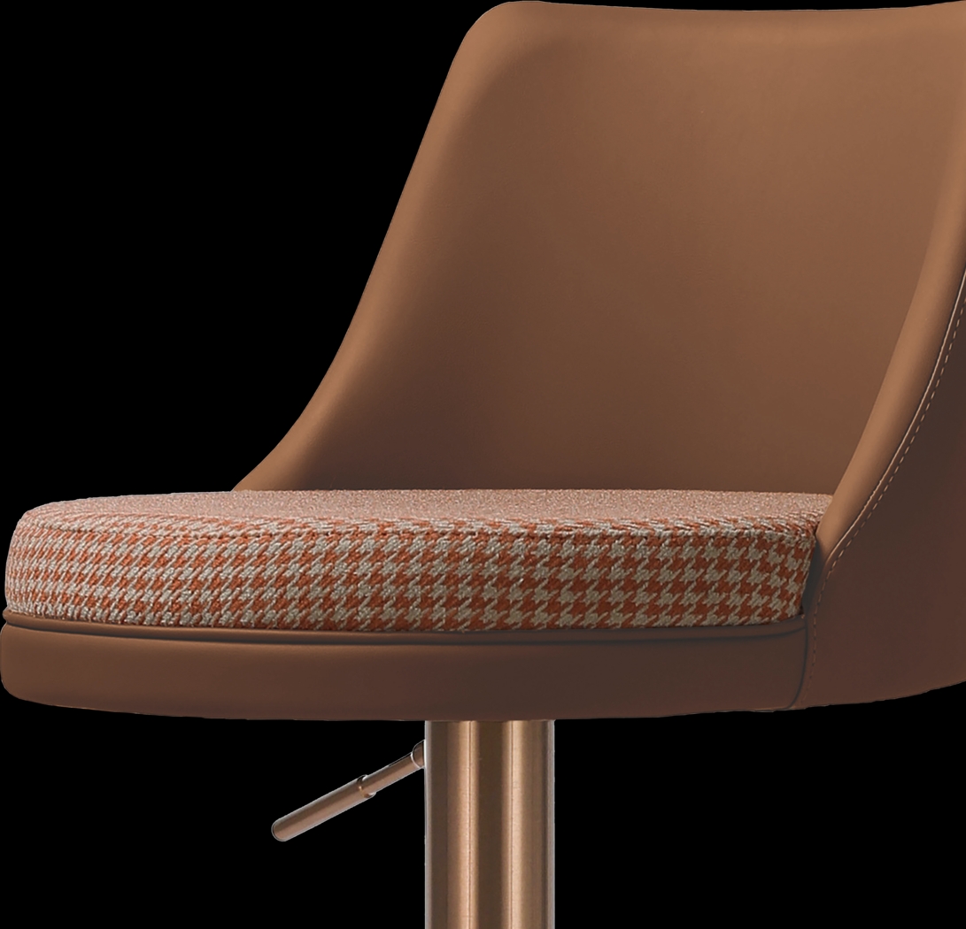 Balgreen Brown Swivel Barstool - Thumbnail - Image 6