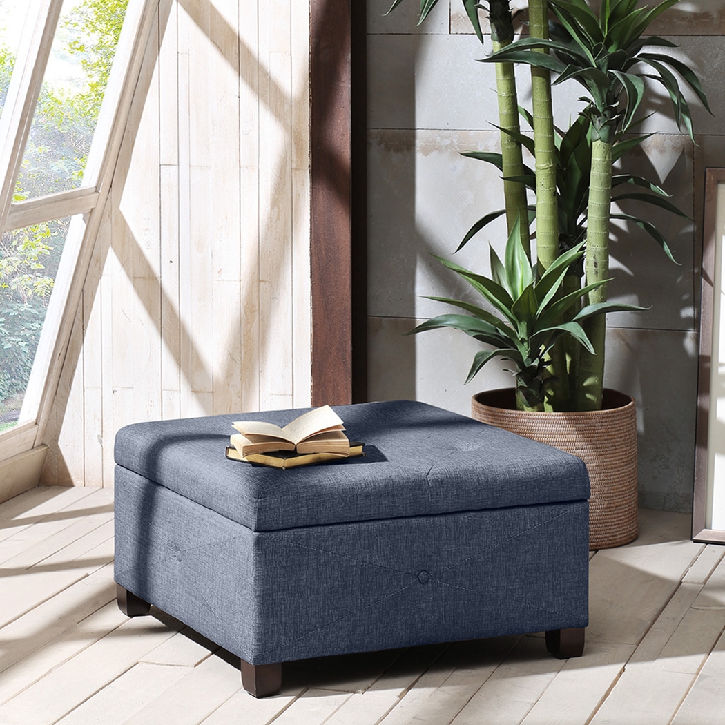 Balkin Blue Ottoman - Thumbnail - Image 4