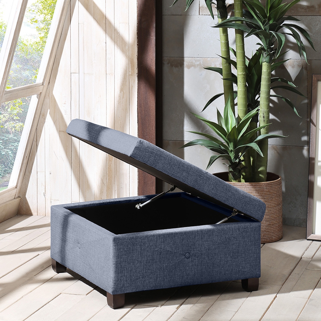 Balkin Blue Ottoman - Thumbnail - Image 5