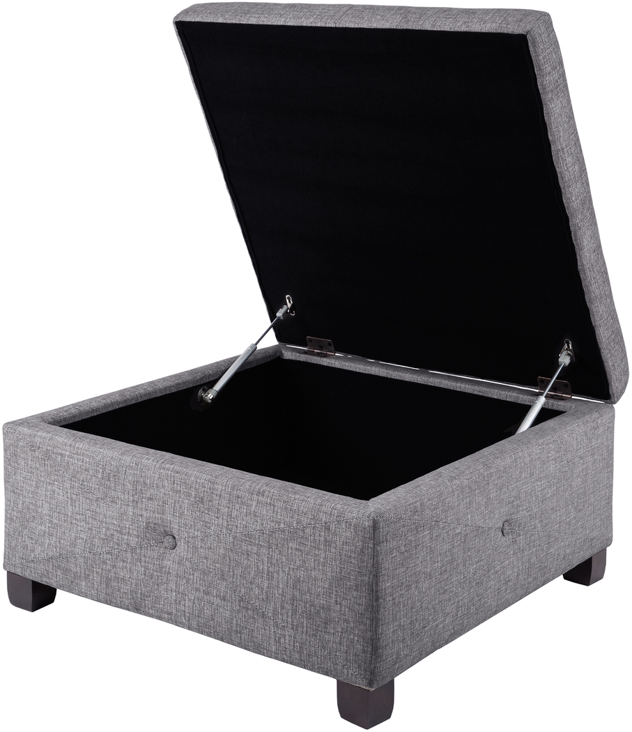 Balkin Charcoal Ottoman - Thumbnail - Image 3