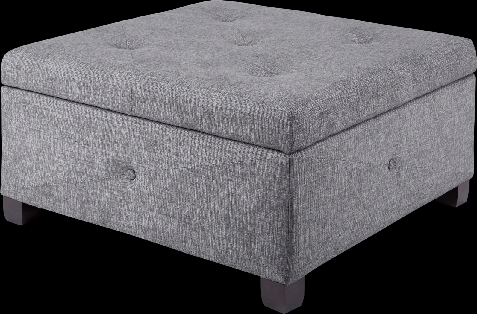 Balkin Charcoal Ottoman - Thumbnail - Image 1