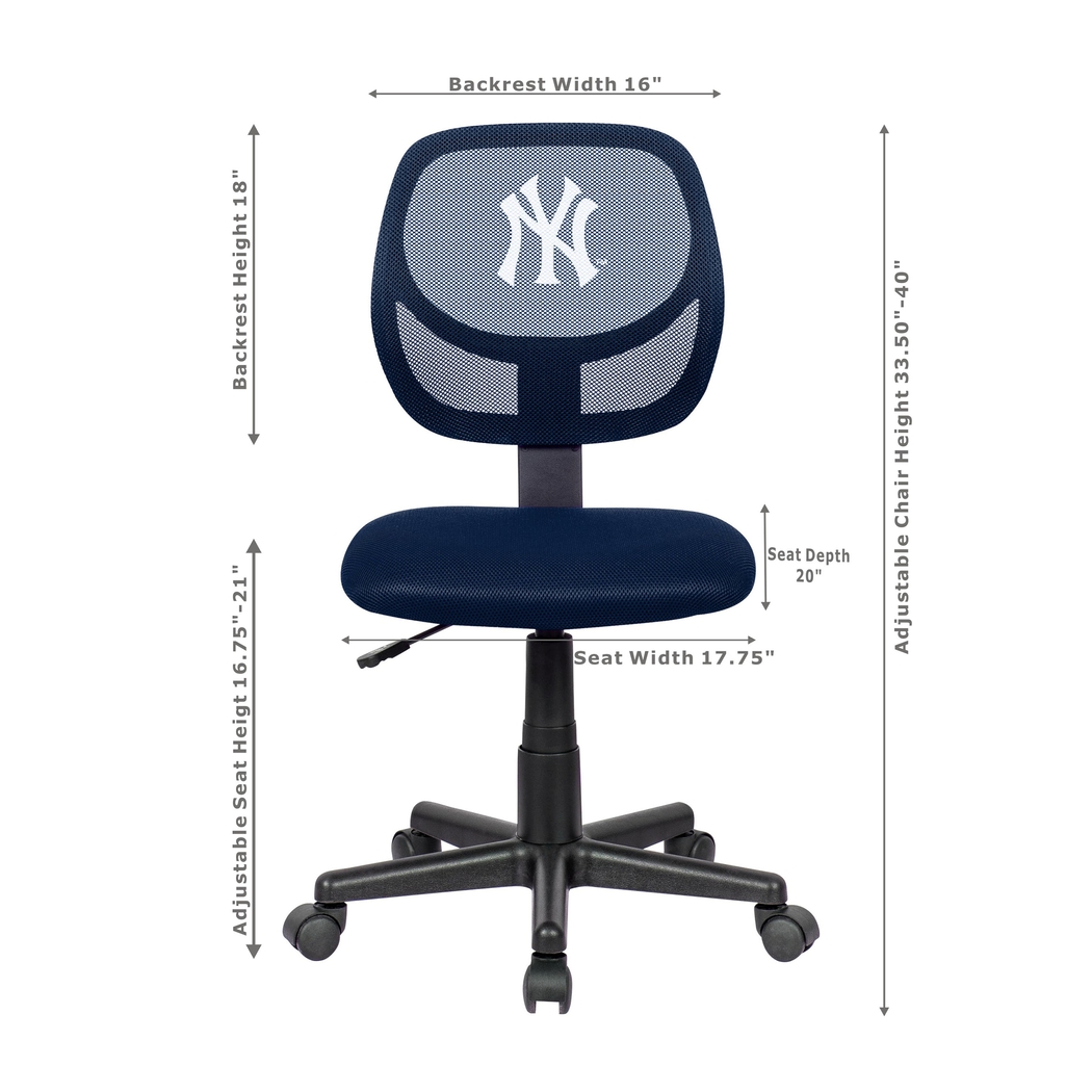 New York Yankees Navy Desk Chair - Thumbnail - Image 5