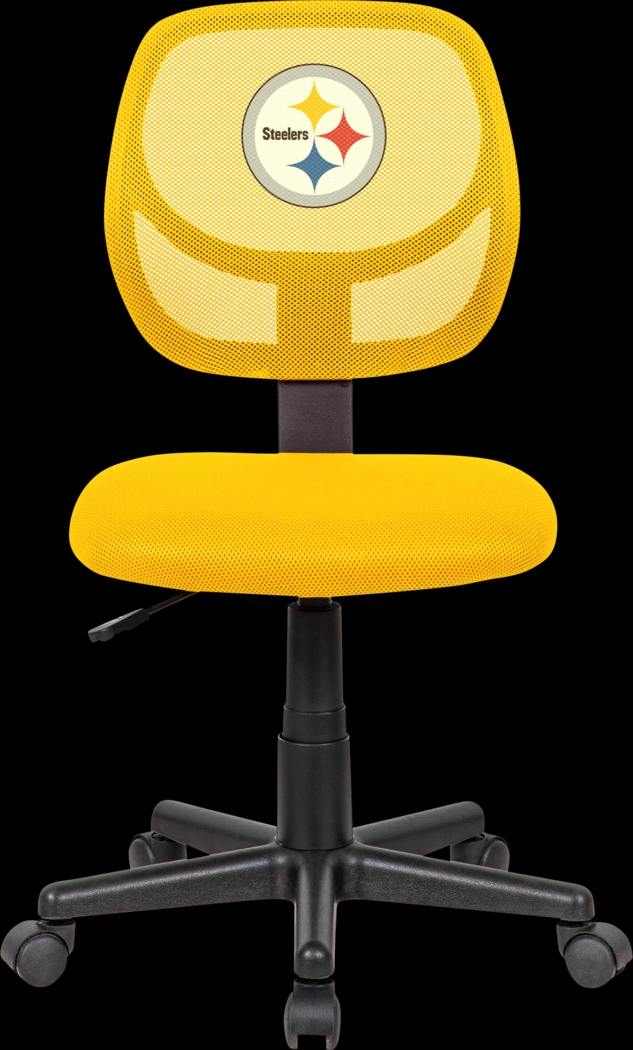 Pittsburgh Steelers Yellow Desk Chair - Thumbnail - Image 2