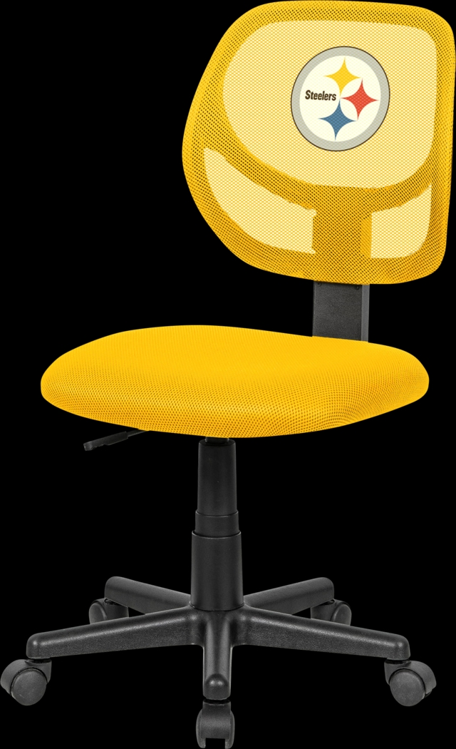 Pittsburgh Steelers Yellow Desk Chair - Thumbnail - Image 1