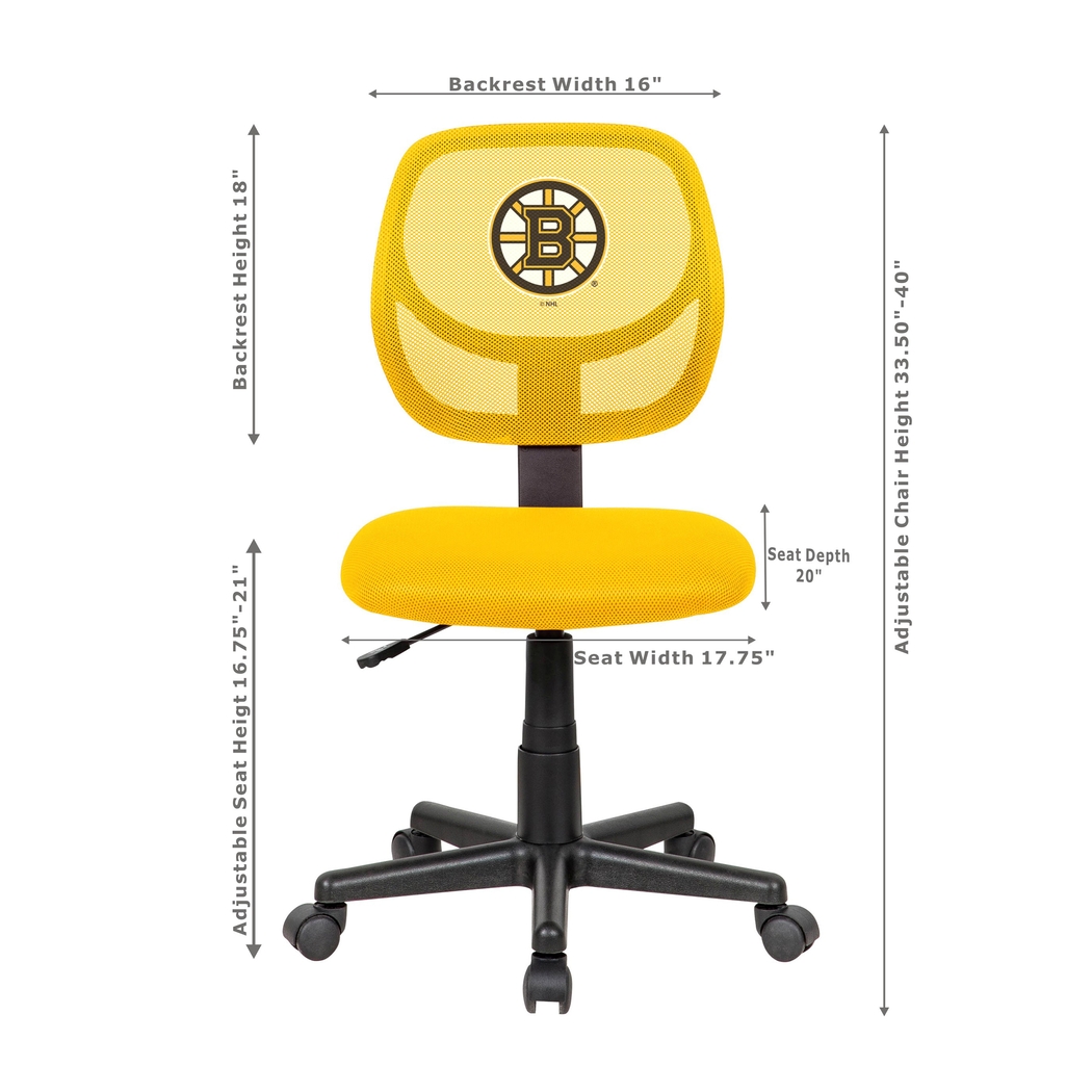 Boston Bruins Yellow Desk Chair - Thumbnail - Image 5