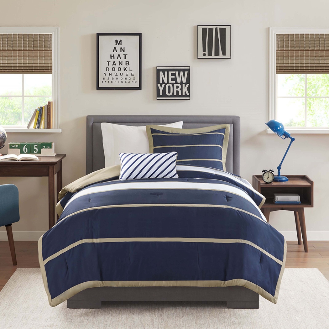 Balla Navy Full Comforter Set - Thumbnail - Image 2