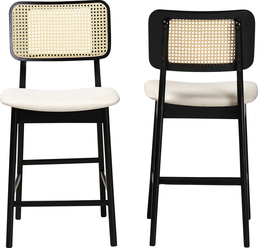 Ballardvale Black Counter Stool, Set of 2 - Thumbnail - Image 4