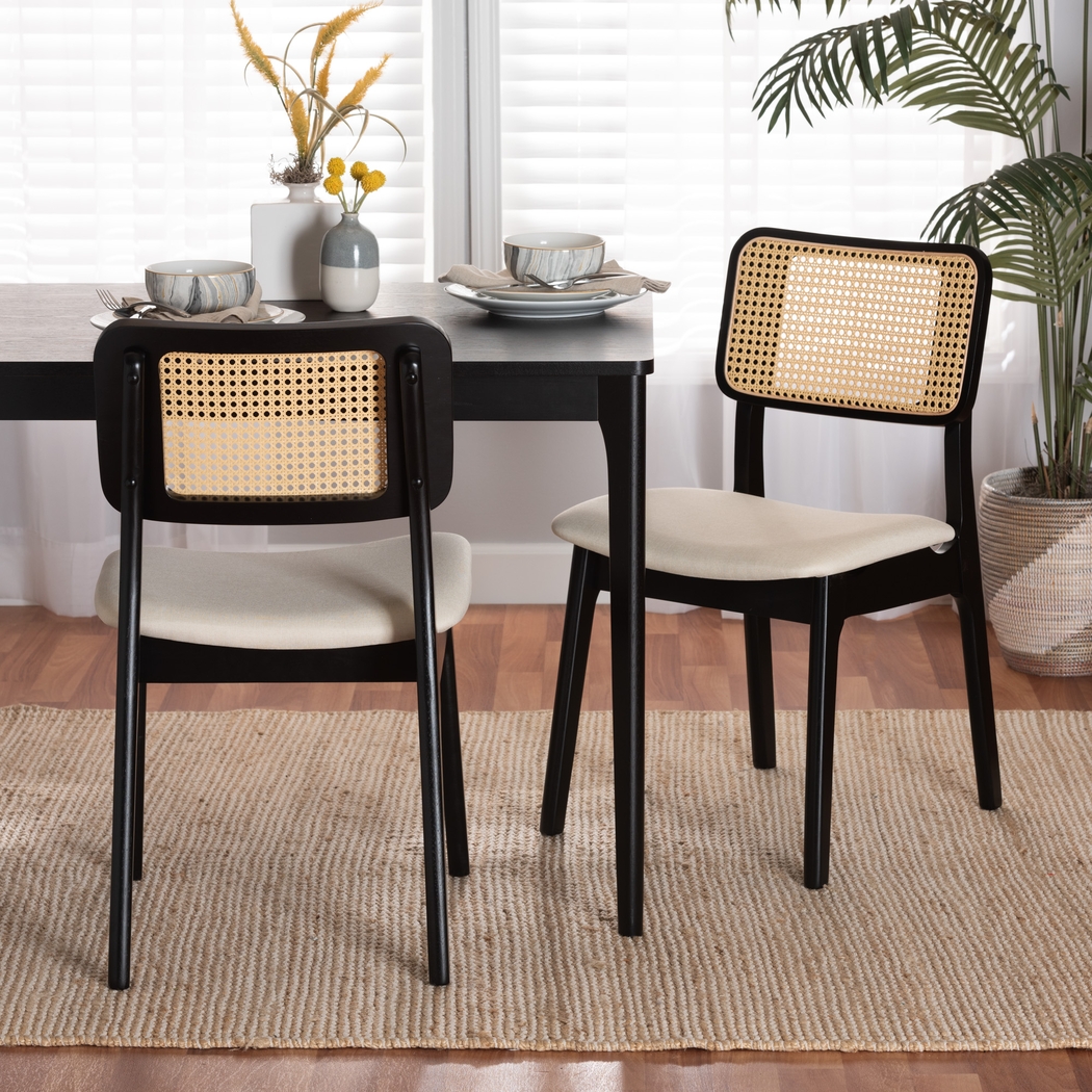 Ballardvale Black Side Chair, Set of 2 - Thumbnail - Image 2