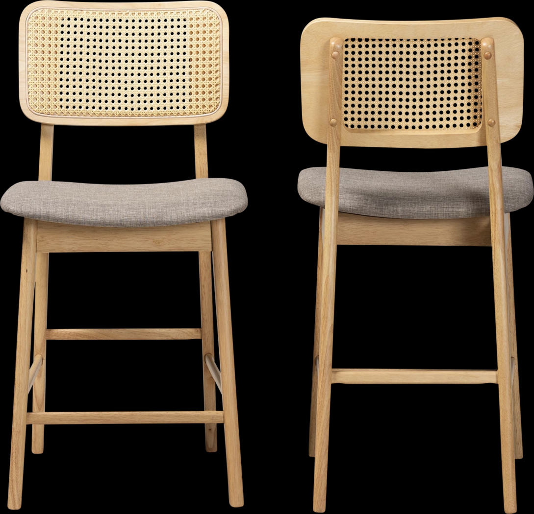 Ballardvale Natural Counter Stool, Set of 2 - Thumbnail - Image 4