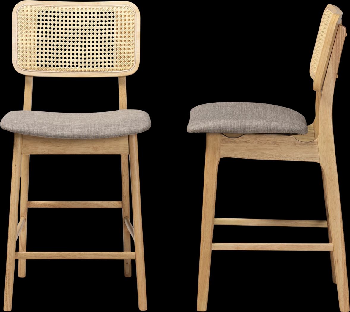 Ballardvale Natural Counter Stool, Set of 2 - Thumbnail - Image 5