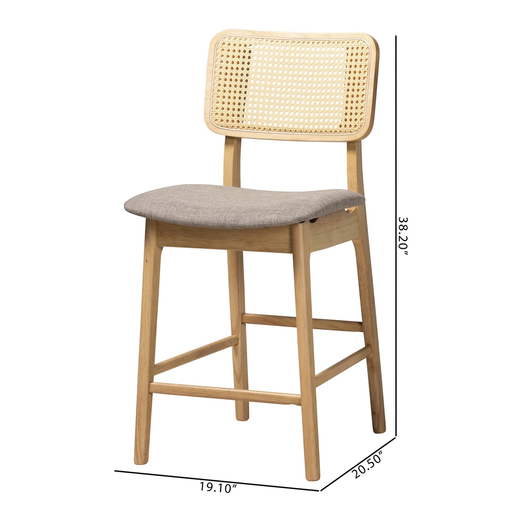 Ballardvale Natural Counter Stool, Set of 2 - Thumbnail - Image 9