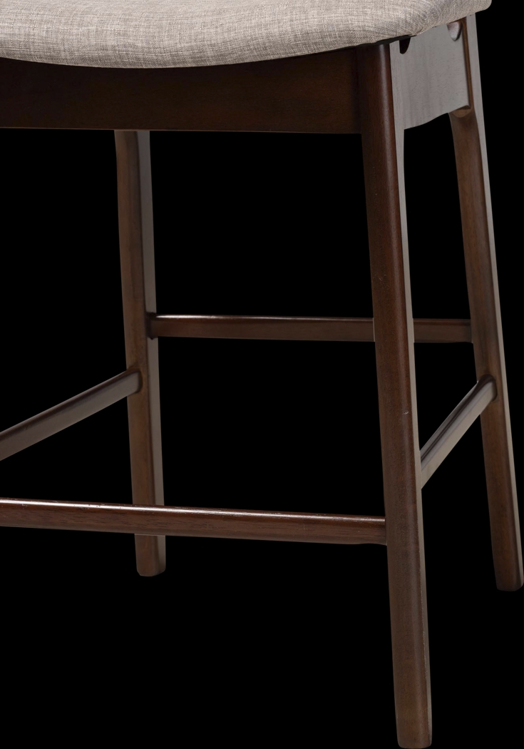 Ballardvale Walnut Brown Counter Stool, Set of 2 - Thumbnail - Image 7