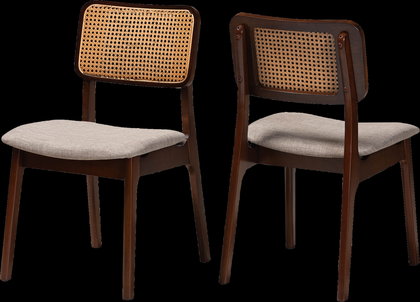 Ballardvale Walnut Brown Side Chair, Set of 2 - Thumbnail - Image 1