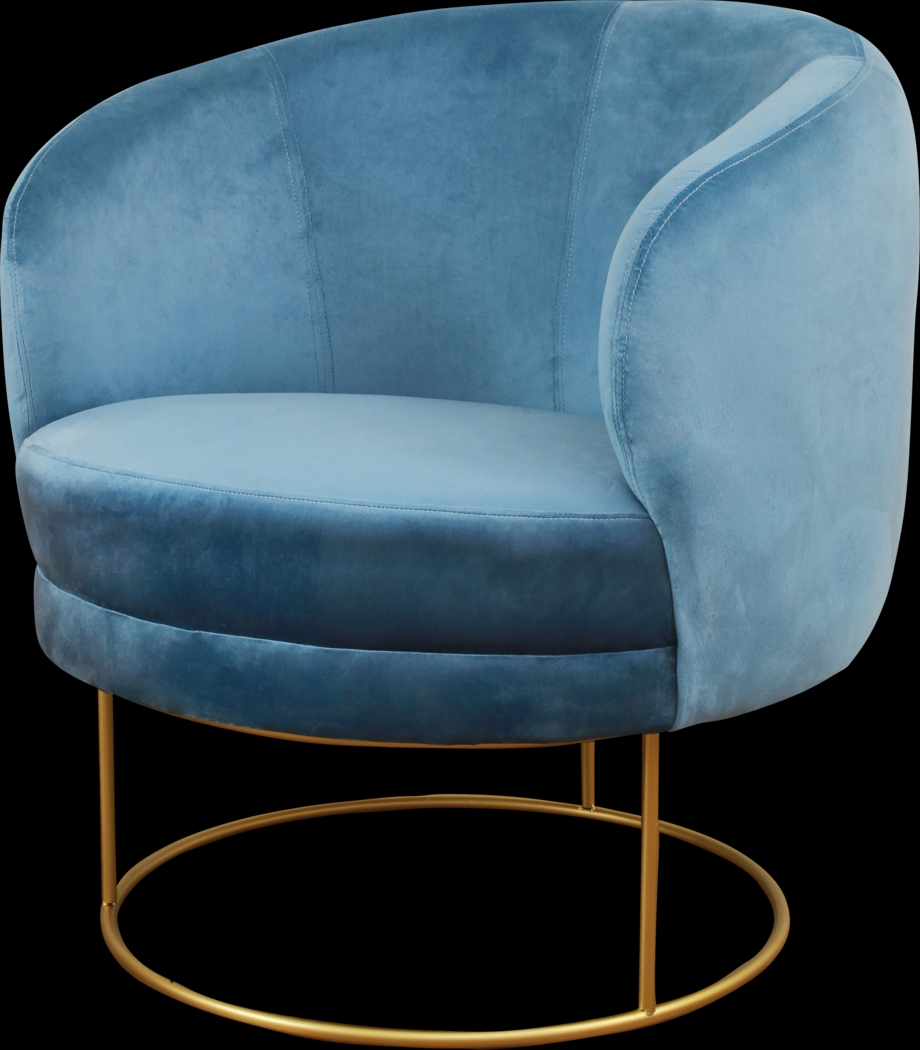 Balleigh Blue Accent Chair - Thumbnail - Image 2