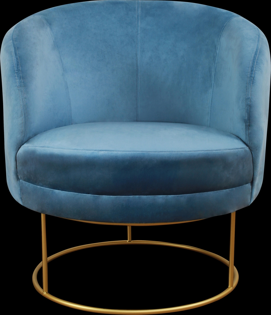 Balleigh Blue Accent Chair - Thumbnail - Image 3