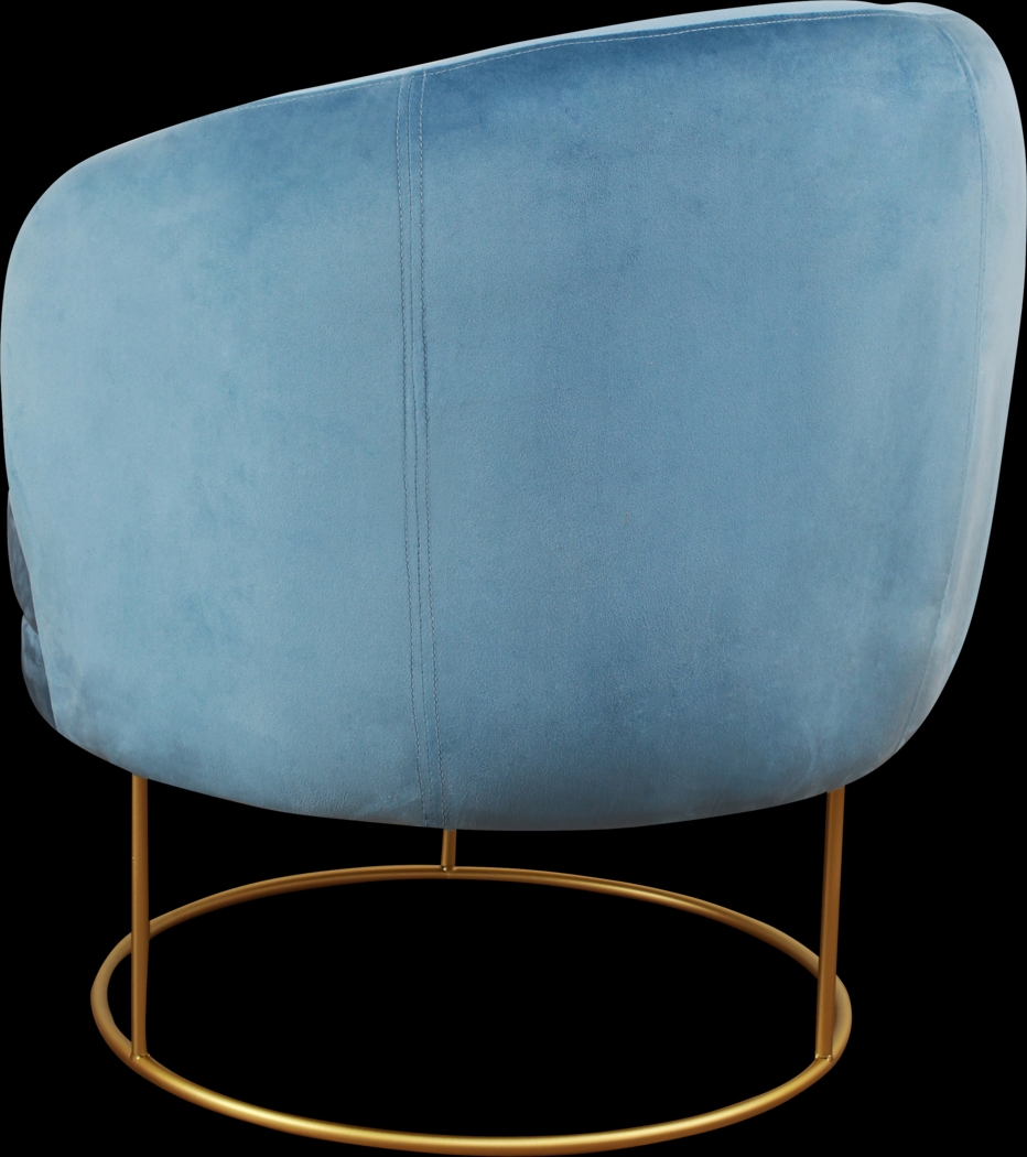 Balleigh Blue Accent Chair - Thumbnail - Image 4