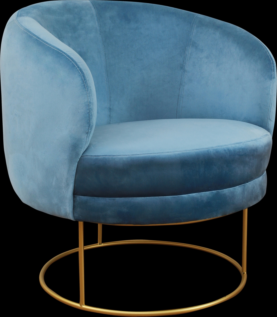 Balleigh Blue Accent Chair - Thumbnail - Image 1