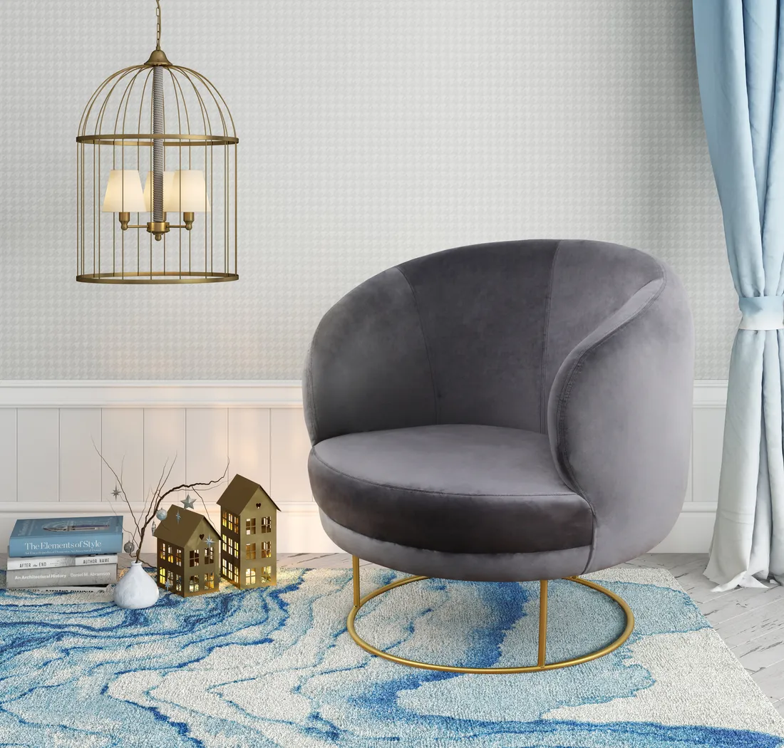 Balleigh Gray Accent Chair - Thumbnail - Image 5