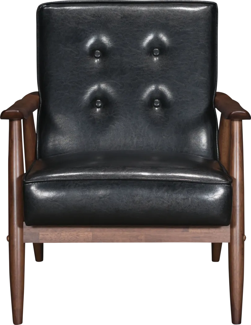 Ballencia Black Accent Chair - Thumbnail - Image 2