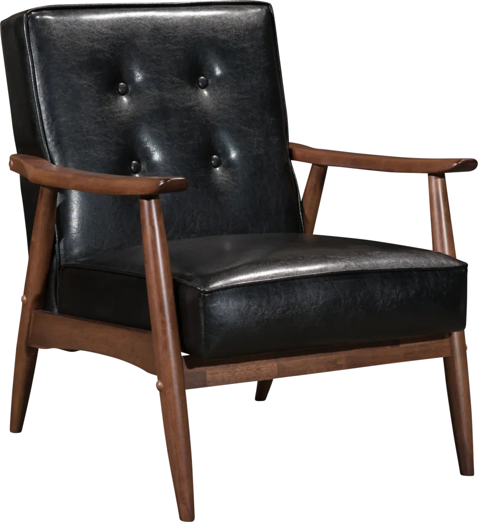 Ballencia Black Accent Chair - Thumbnail - Image 1