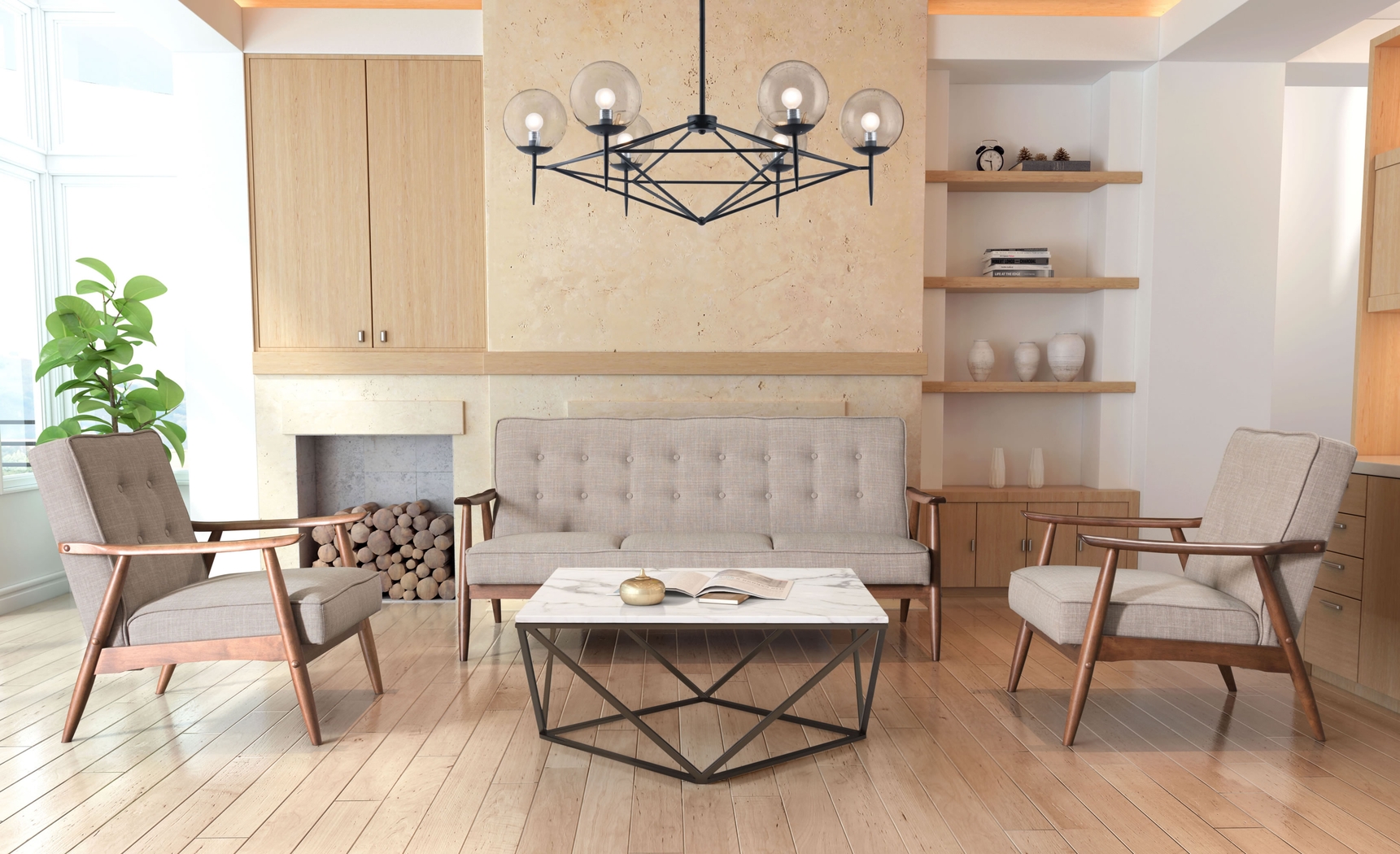 Ballencia Brown Settee - Thumbnail - Image 5