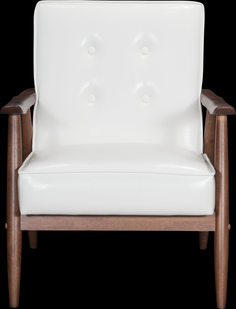 Ballencia White Accent Chair - Thumbnail - Image 2
