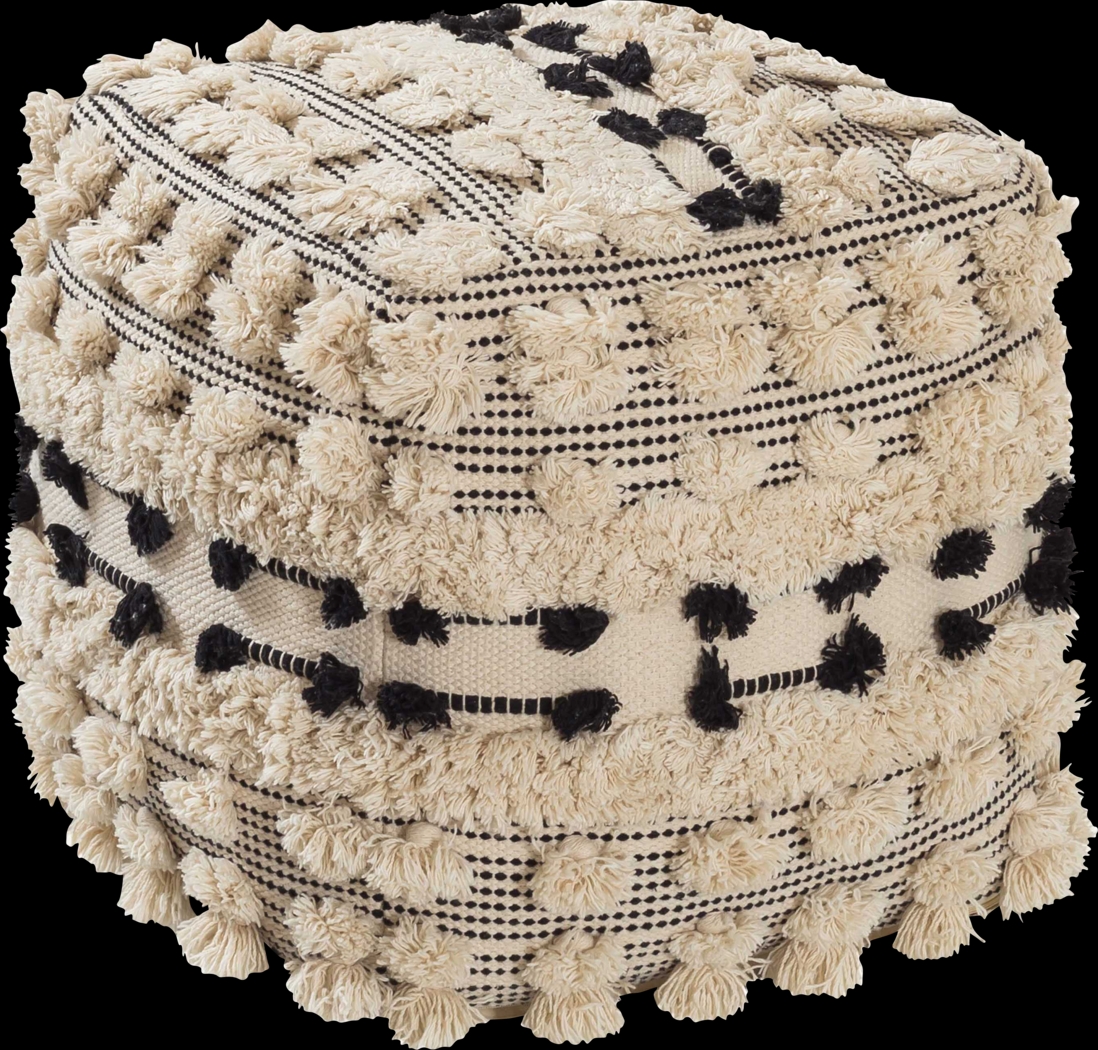 Ballera Beige Pouf - Thumbnail - Image 1