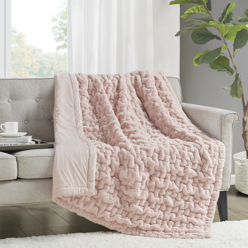 Balleyduff Blush Throw Blanket - Thumbnail - Image 1