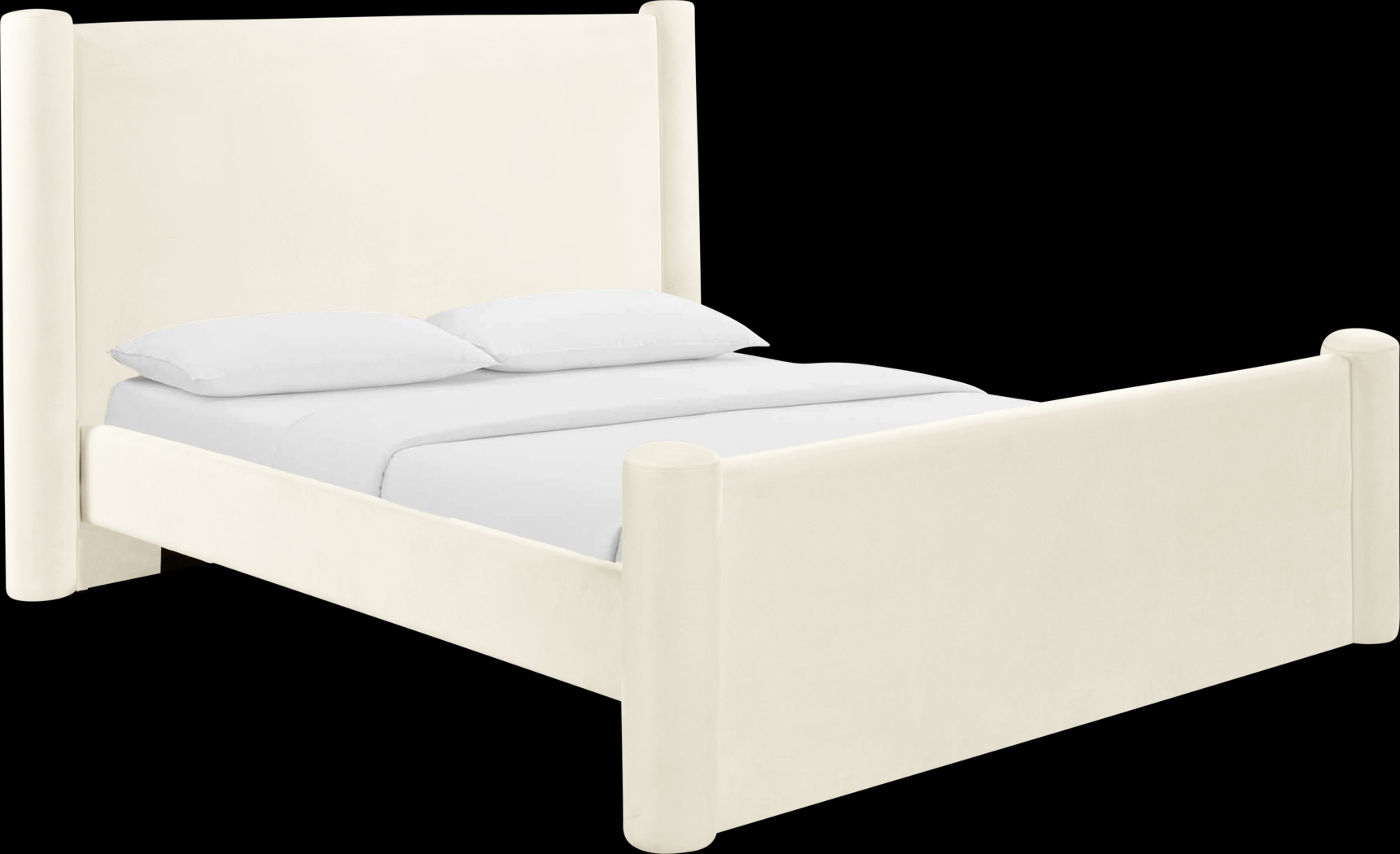 Balliett Cream Queen Bed - Thumbnail - Image 1