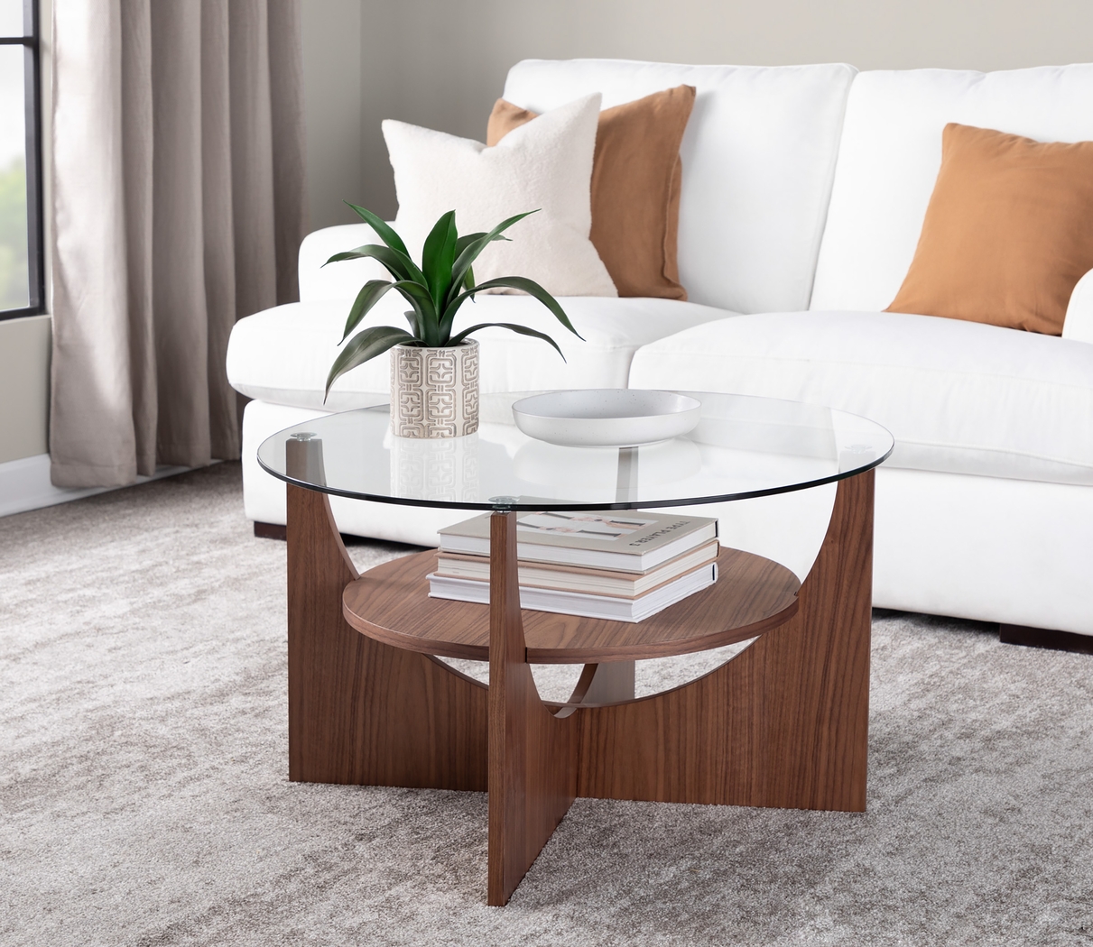 Ballinderry Walnut Cocktail Table - Thumbnail - Image 2