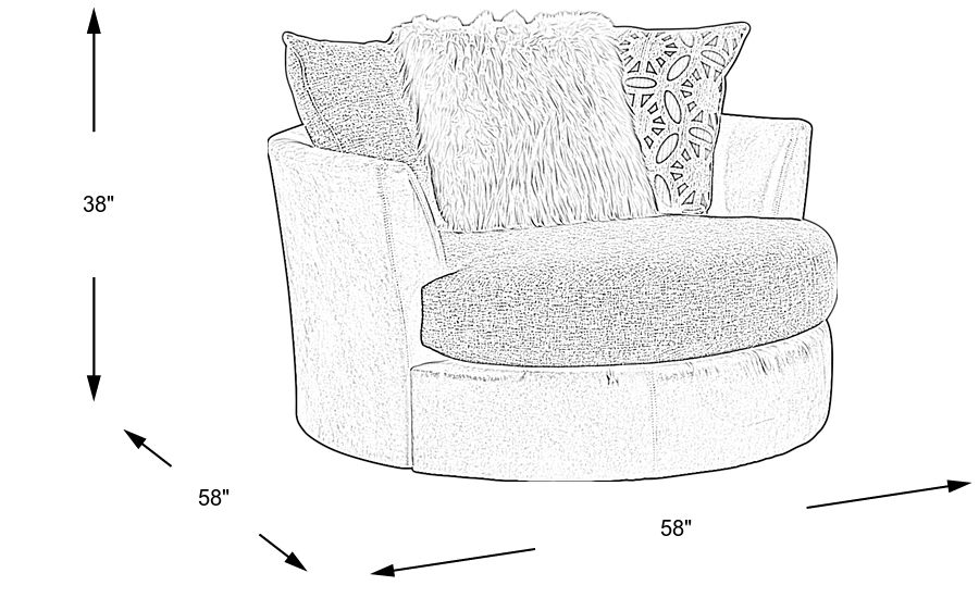 Dimension Image. Please refer to the Dimension Tab on this page for dimension details.