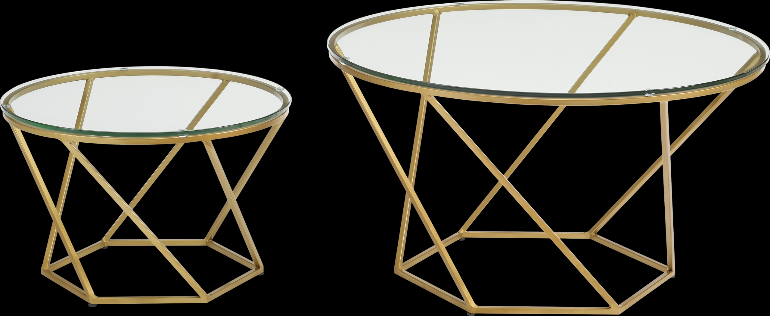 Ballonnes Gold Nesting Tables - Thumbnail - Image 1