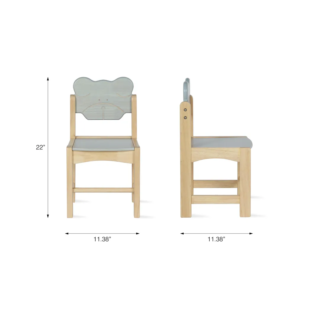 Ballou Natural 3 Pc Toddler Table Set - Thumbnail - Image 3