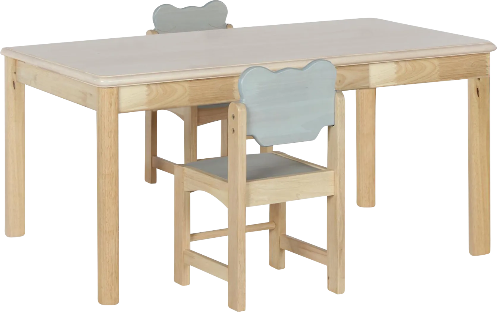 Ballou Natural 3 Pc Toddler Table Set - Thumbnail - Image 1
