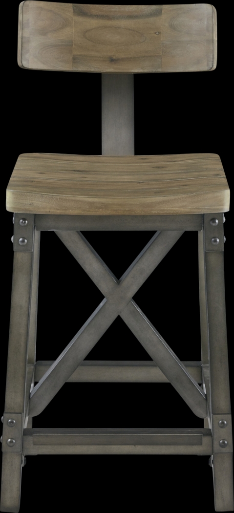 Ballybunion Oak Counter Height Stool - Thumbnail - Image 2