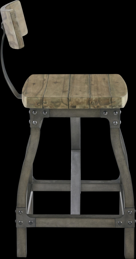 Ballybunion Oak Counter Height Stool - Thumbnail - Image 3