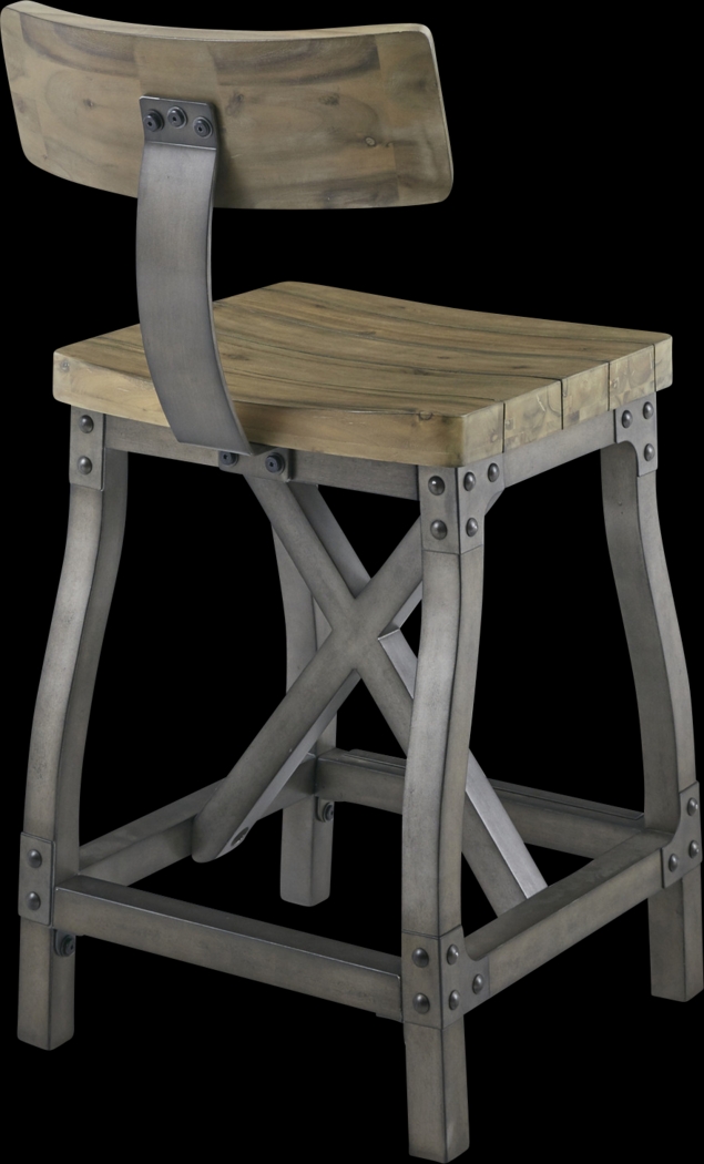 Ballybunion Oak Counter Height Stool - Thumbnail - Image 4