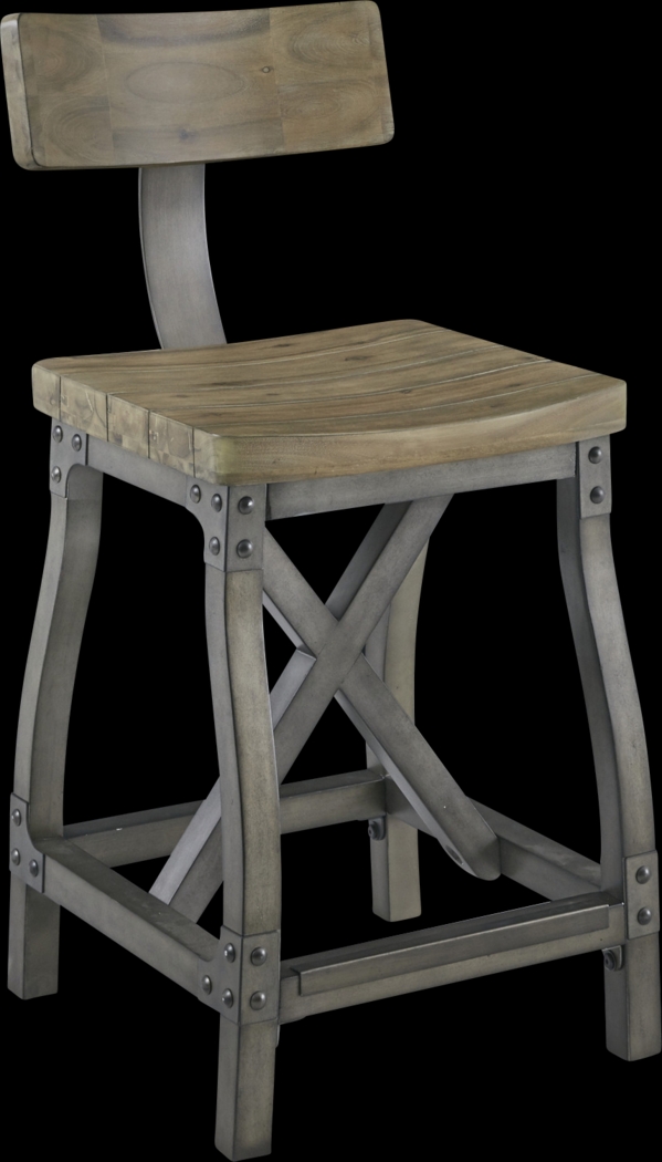Ballybunion Oak Counter Height Stool - Thumbnail - Image 1
