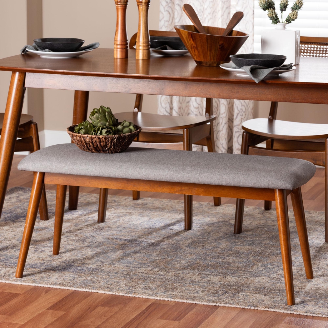 Balmorhea Brown Dining Bench - Thumbnail - Image 2