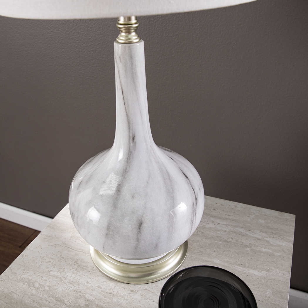 Balnor White Table Lamp - Thumbnail - Image 4