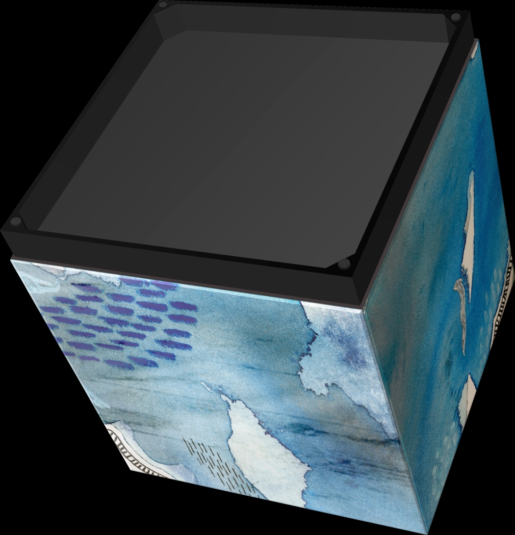 Balok Blue Accent Table - Thumbnail - Image 6