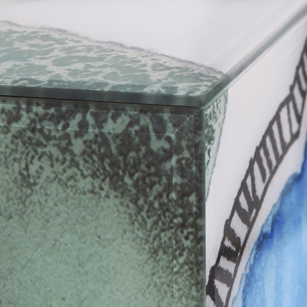 Balok Blue Accent Table - Thumbnail - Image 7