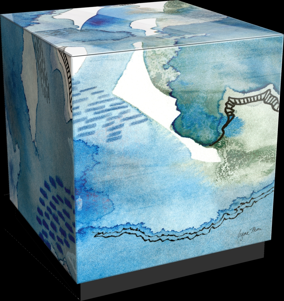 Balok Blue Accent Table - Thumbnail - Image 1