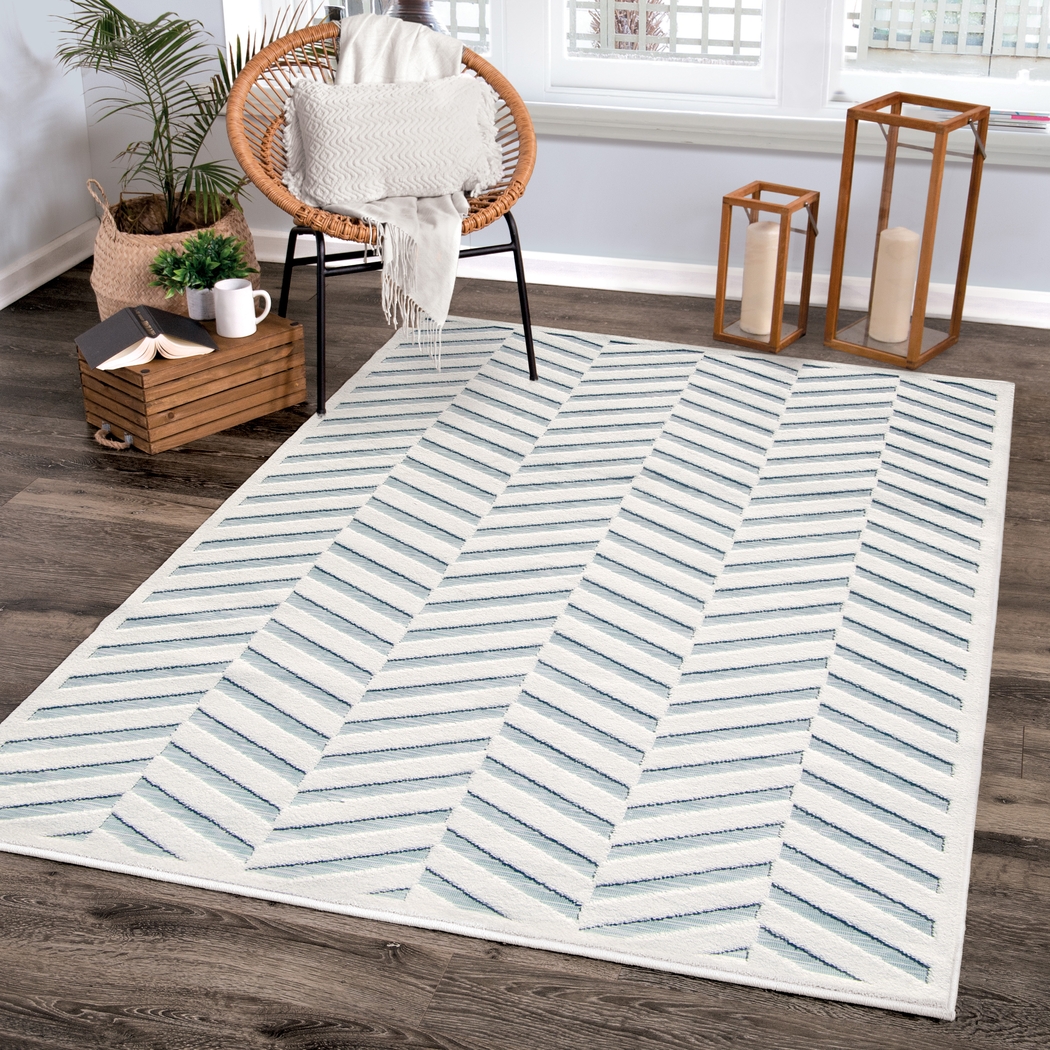 Balomine White 7'9 x 10'10 Rug - Thumbnail - Image 8
